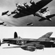Top: 493rd Bombardment Group B-17 Flying Fortresses over Schleissmen, Germany in April 1945. Bottom: A Royal Air Force Avro Lancaster B Mark I of No. 83 Squadron RAF based at Scampton, Lincolnshire. (US Air Force; RAF)